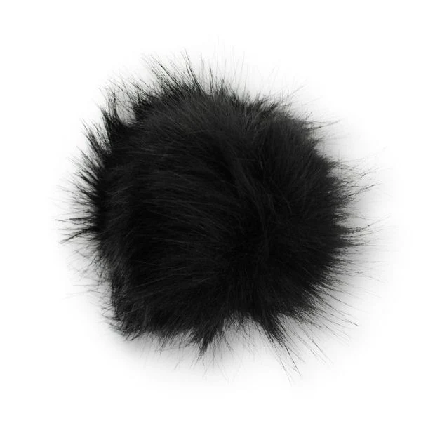 Pompon Akryl, 12 cm Nero