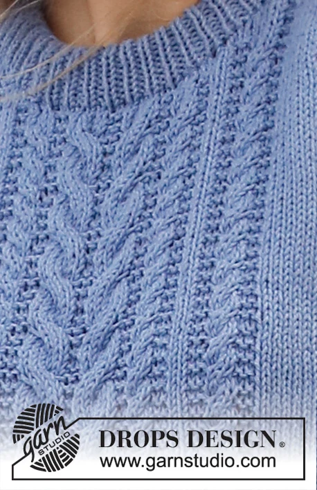 221-11 Swept Away Top by DROPS Design