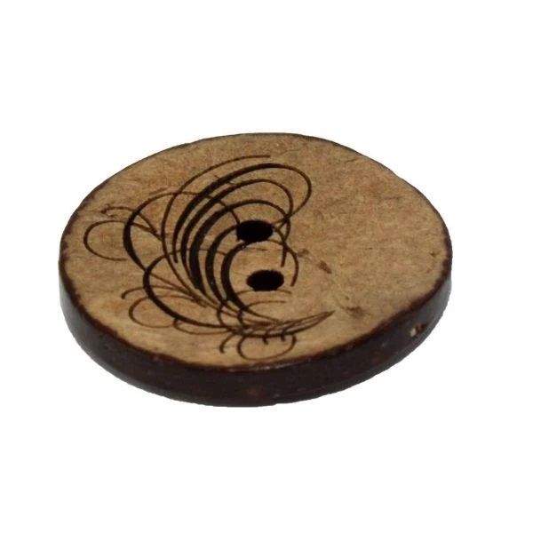 Du Store Alpakka Kokosknap, 21 mm