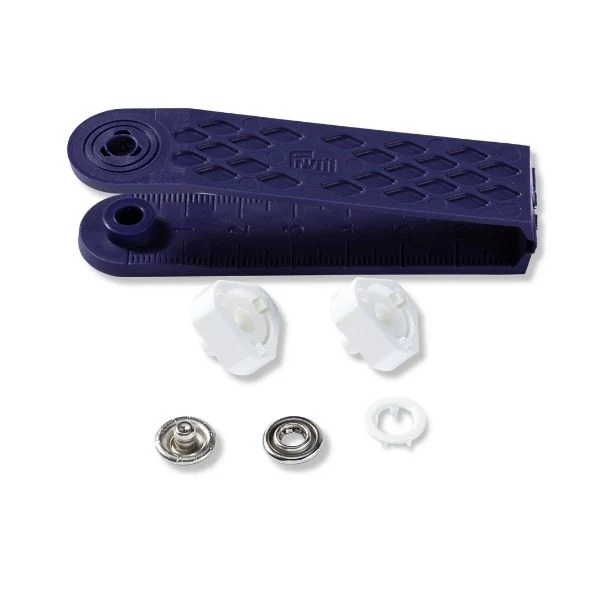 Prym Jersey Pulsanti con Strumenti Bianca, 10 mm