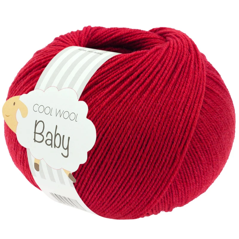 Lana Grossa Cool Wool Baby 343 Rosso ciliegia