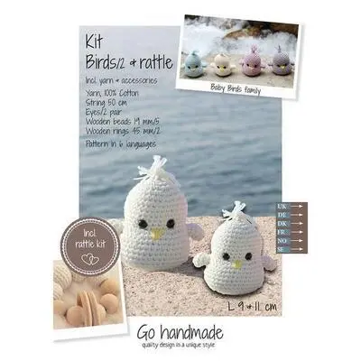 Go Handmade - Kit uncinetto uccellini e sonaglio