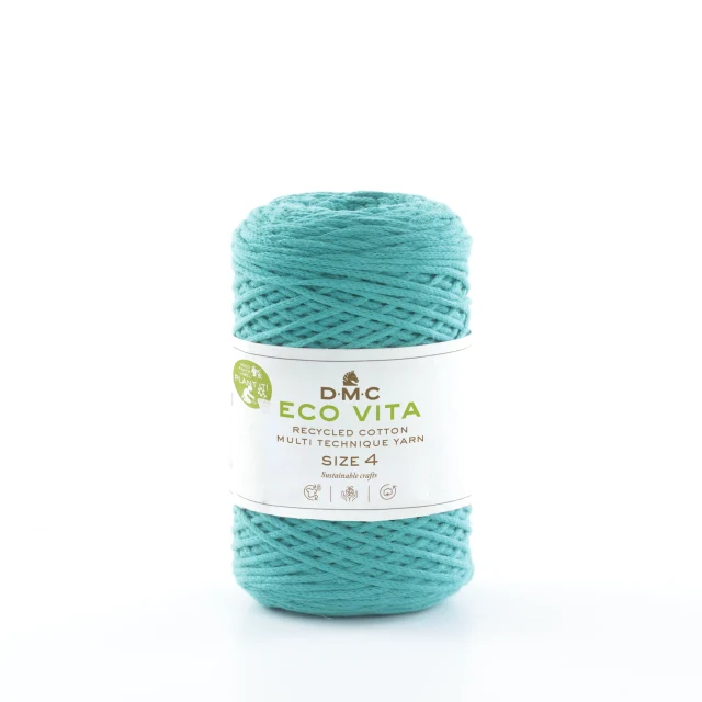 DMC Eco Vita 4 Filato Unicolor 89 Turquoise green