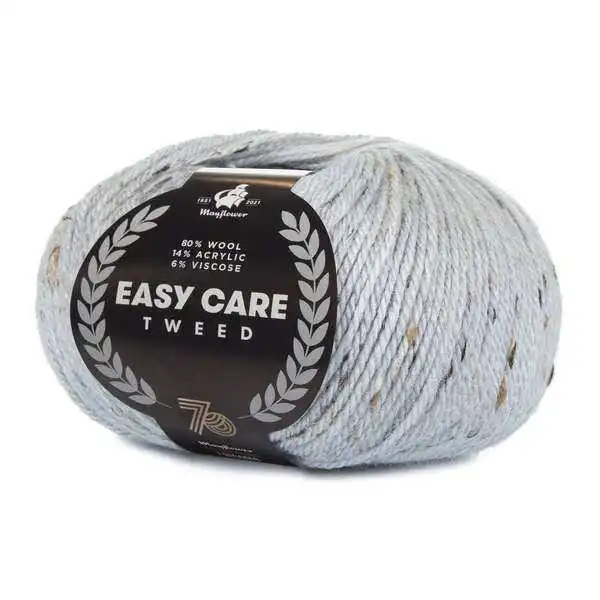 Mayflower Easy Care Tweed 404 Grigio argento