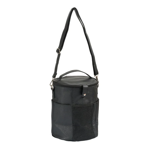 Borsa a tracolla per filato piccola, nera