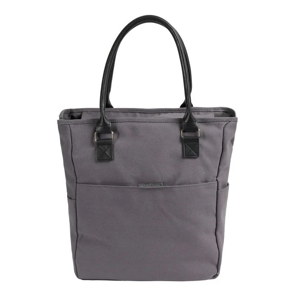 Borsa a tracolla con tasca con cerniera, grigio scuro