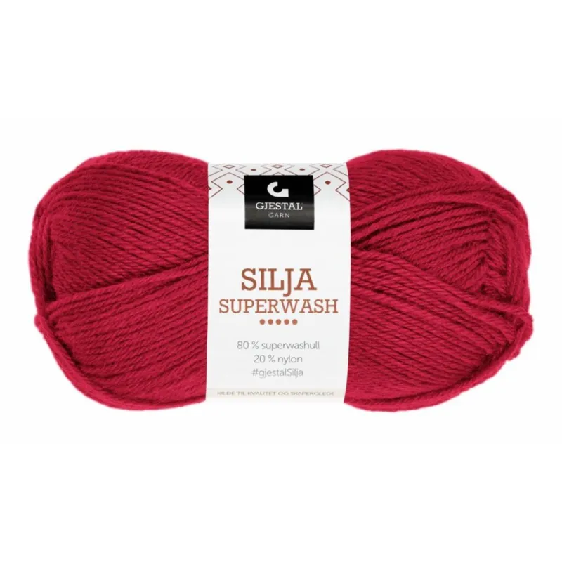 Gjestal Silja Superwash 309 Rosso papavero