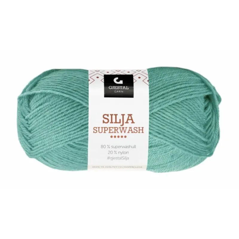 Gjestal Silja Superwash 367 Verde bluastro
