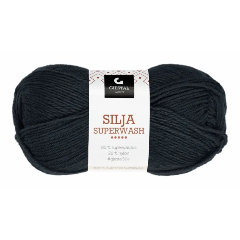 Gjestal Silja Superwash 301 Nero