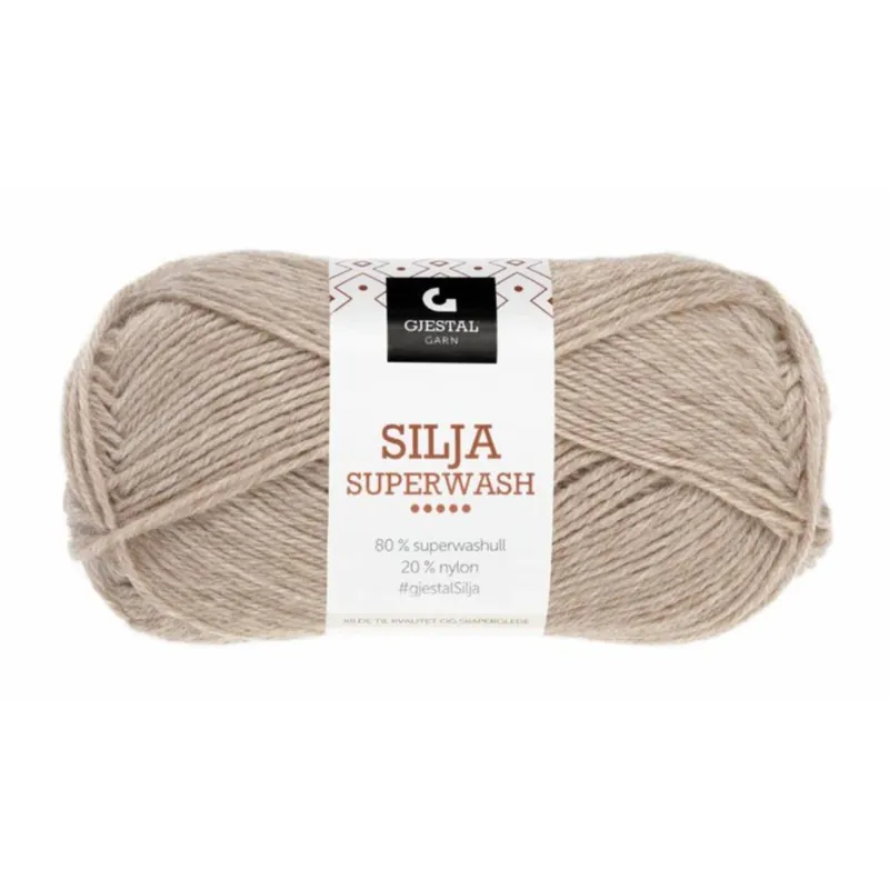 Gjestal Silja Superwash 386 Beige melange