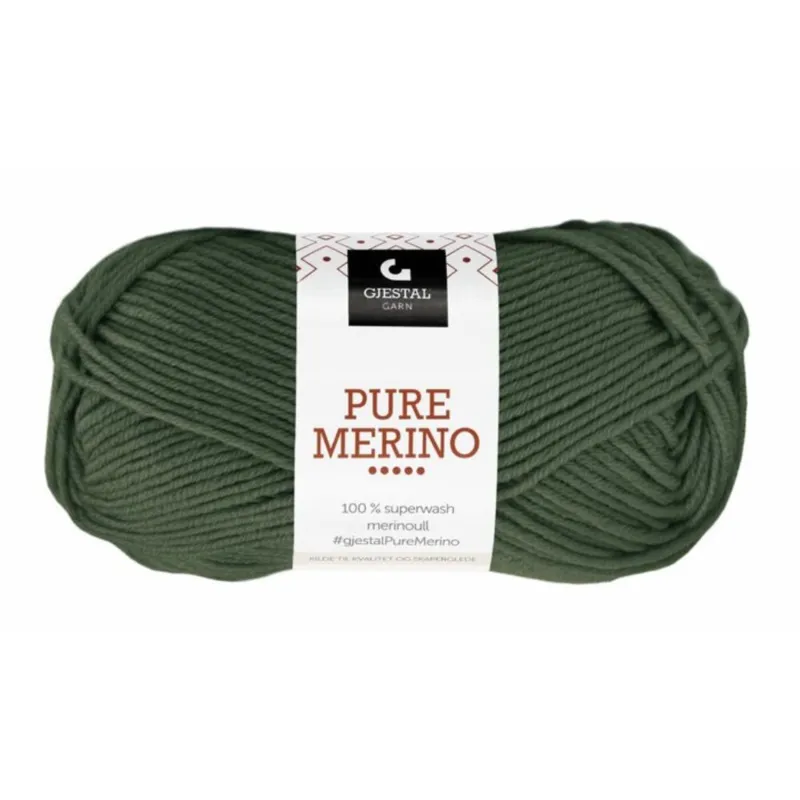 Gjestal Pure Merino 124 Verde militare