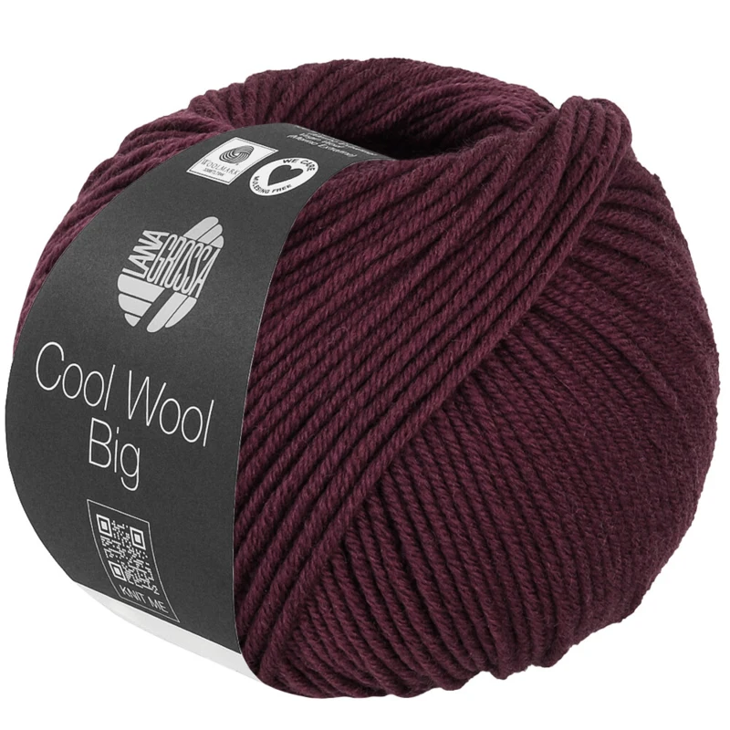 Lana Grossa Cool Wool Big 1044 Rosso nero