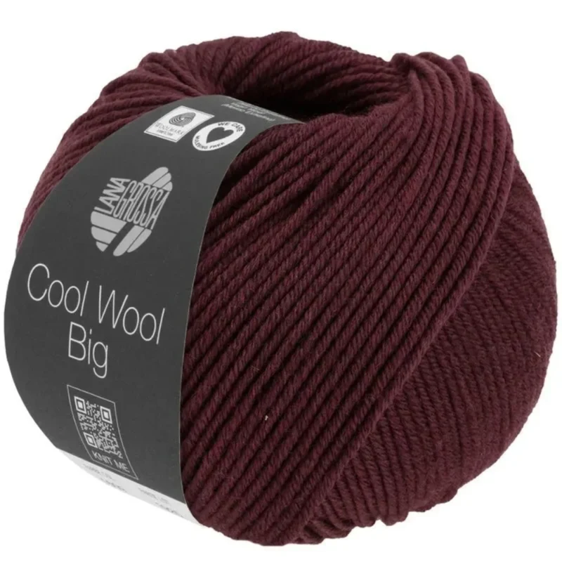 Lana Grossa Cool Wool Big 1606 Rosso scuro melange