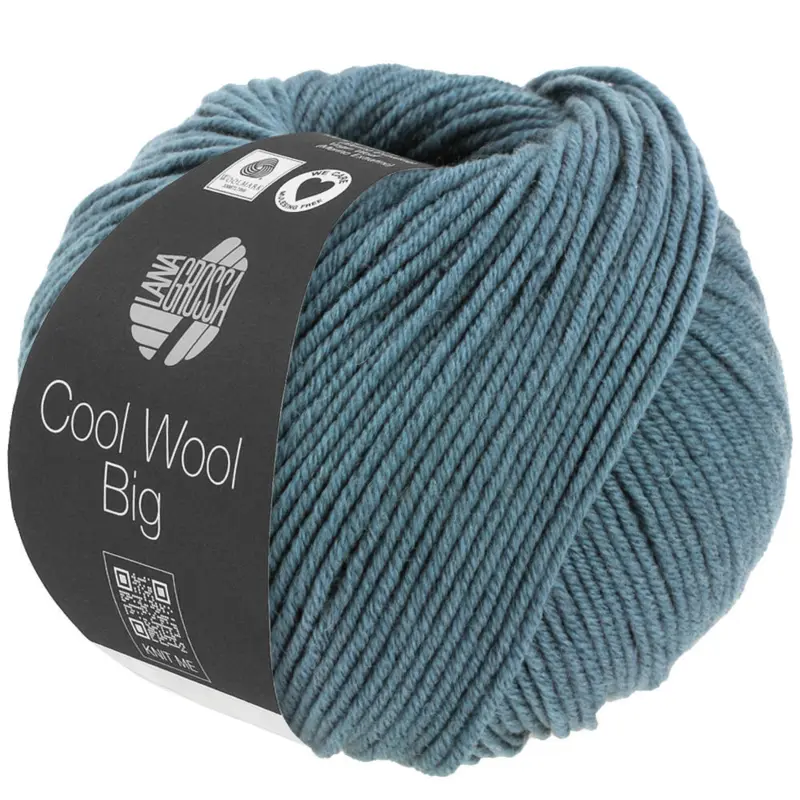 Lana Grossa Cool Wool Big 1633 Blu colomba melange