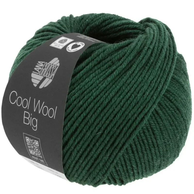 Lana Grossa Cool Wool Big 1625 Verde scuro melange