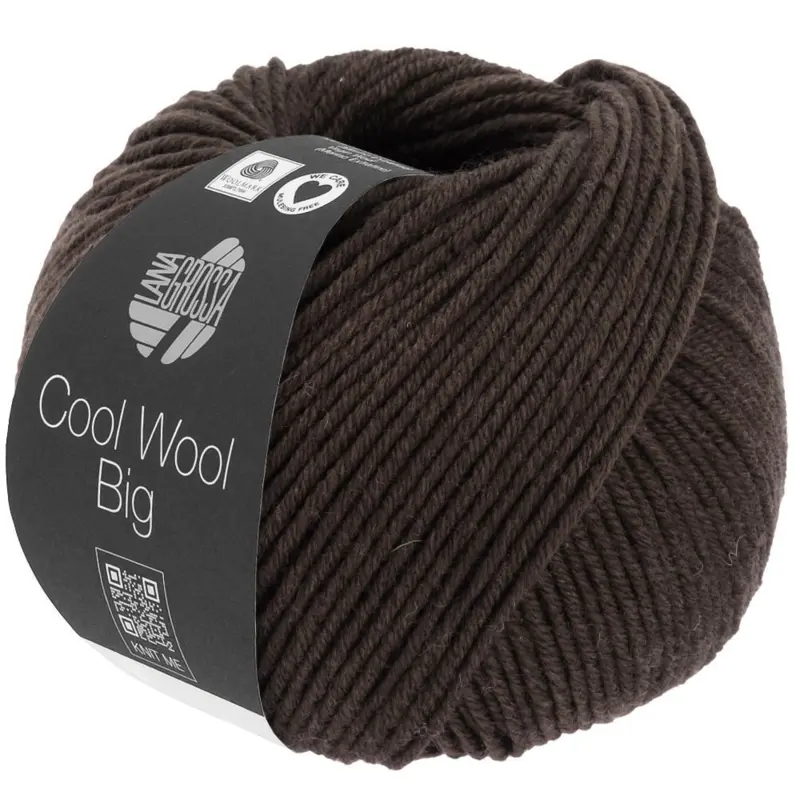 Lana Grossa Cool Wool Big 1020 Nero marrone