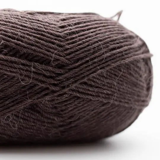 Kremke Soul Wool Edelweiss Alpaka 024 Marrone scuro