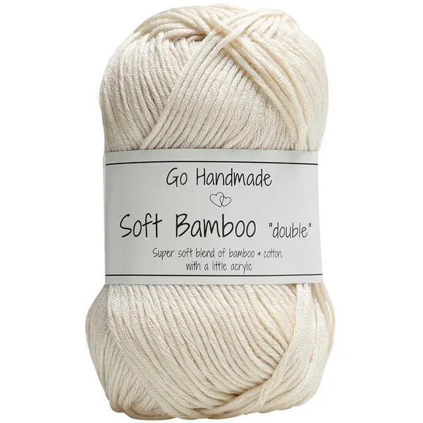 Go Handmade Soft Bamboo Double 17751 Bianco screpolato