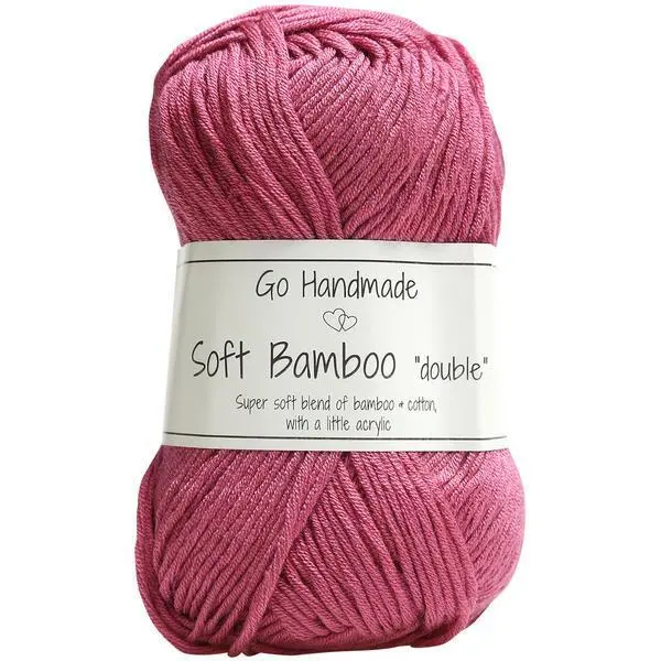 Go Handmade Soft Bamboo Double 17759 Rosa