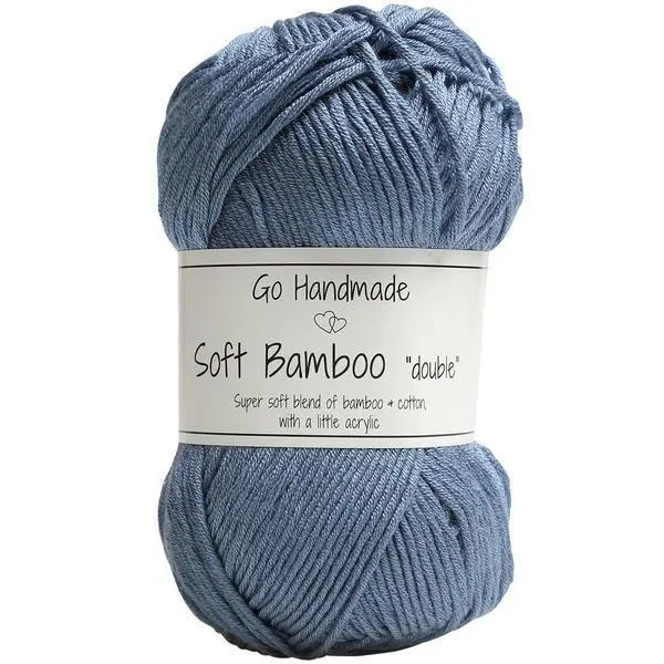 Go Handmade Soft Bamboo Double 17763 Jeans blu