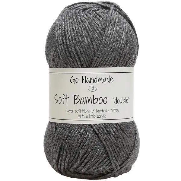 Go Handmade Soft Bamboo Double 17775 Grigio topo