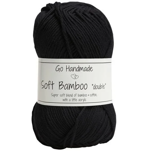 Go Handmade Soft Bamboo Double 17776 Nero