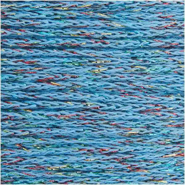 Rico Design Fashion Cotton Métallisé 028 Blu