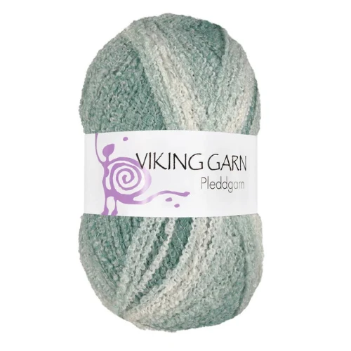 Viking Pleddgarn 736 Bianco/Petrolio