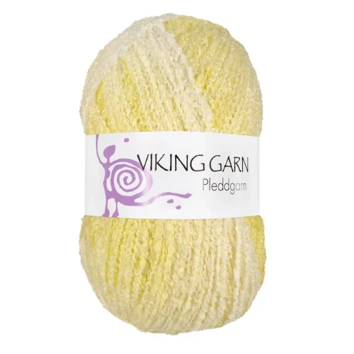 Viking Pleddgarn 745 Bianco/Giallo