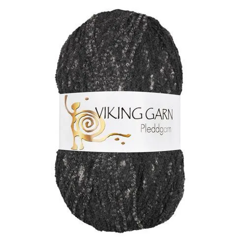 Viking Pleddgarn 712 Nero/grigio