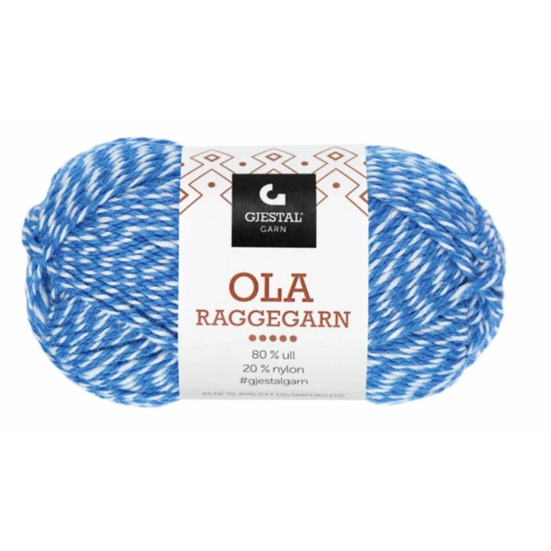 Gjestal Ola Raggegarn 708 Blu/natura fresata
