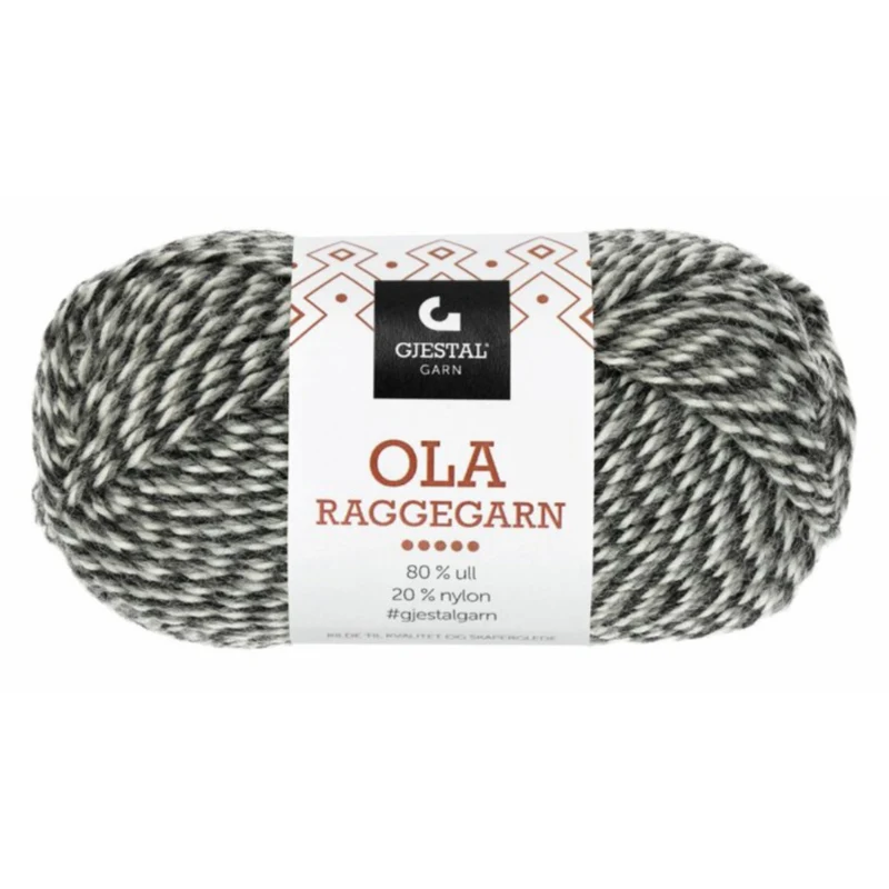 Gjestal Ola Raggegarn 711 Antracite/grigio/natura fresata