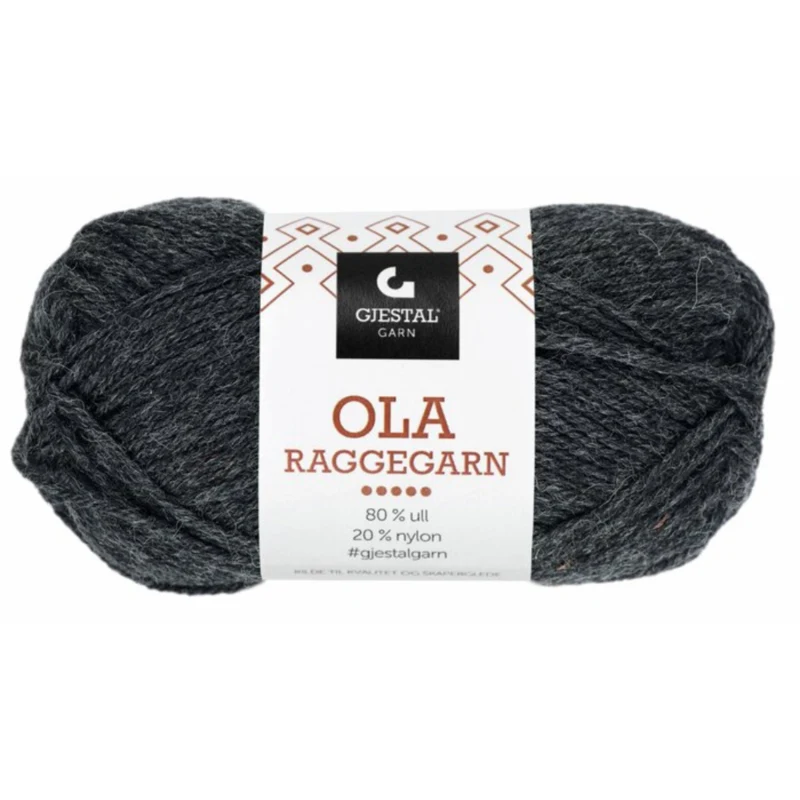 Gjestal Ola Raggegarn 710 Grigio antracite screziato