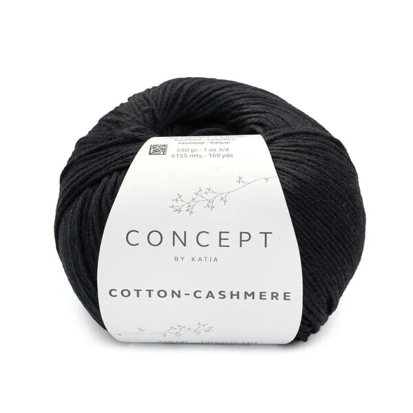 Katia Cotton-Cashmere 89 Nero