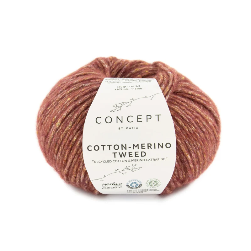 Katia Cotton-Merino Tweed 500 Rosso