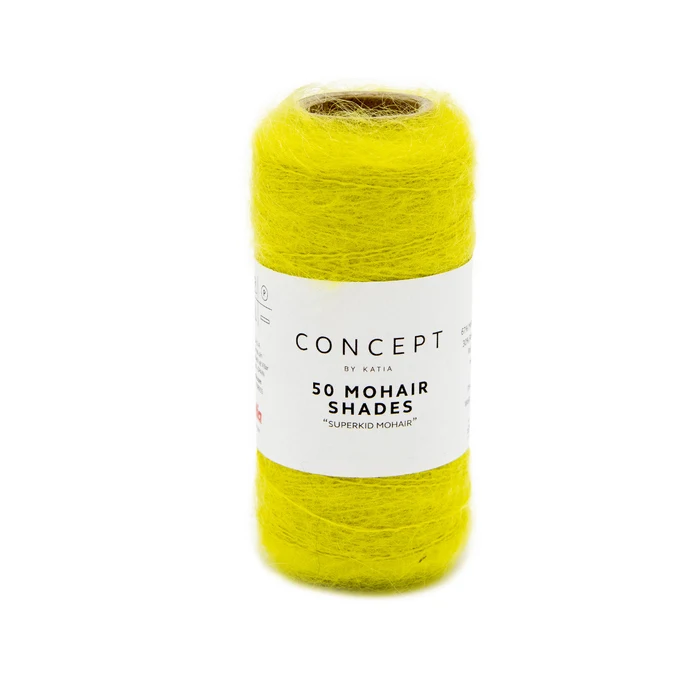 Katia 50 Mohair Shades 21 Giallo verde (più chiaro dell'immagine)