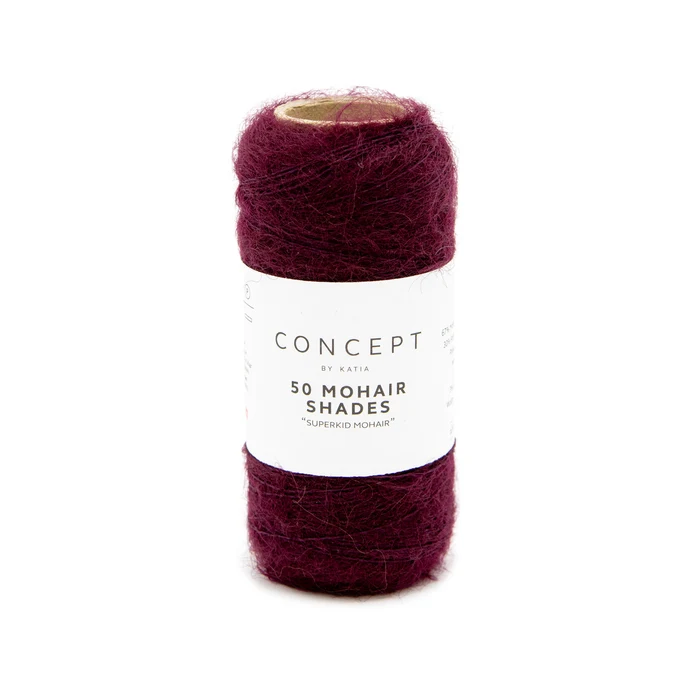 Katia 50 Mohair Shades 40 Borgogna