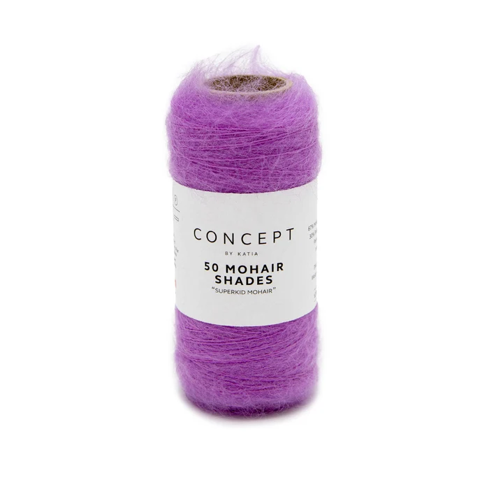 Katia 50 Mohair Shades 37 Malva (più chiaro dell'immagine)