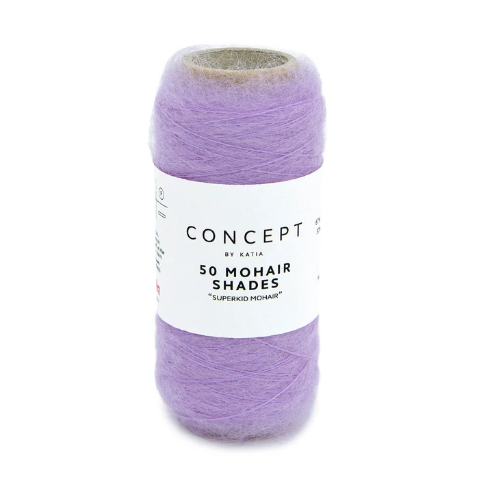 Katia 50 Mohair Shades 51 Viola pastello