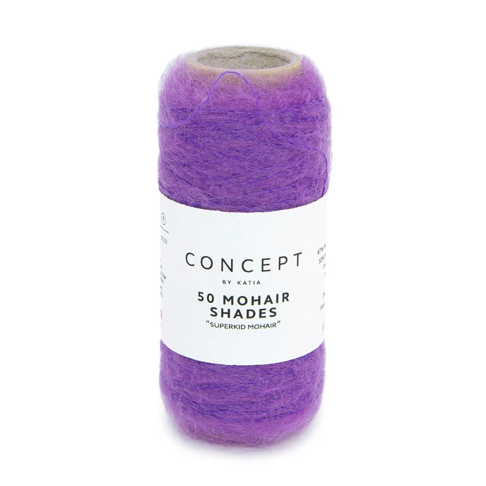 Katia 50 Mohair Shades 53 Lilla bluastro