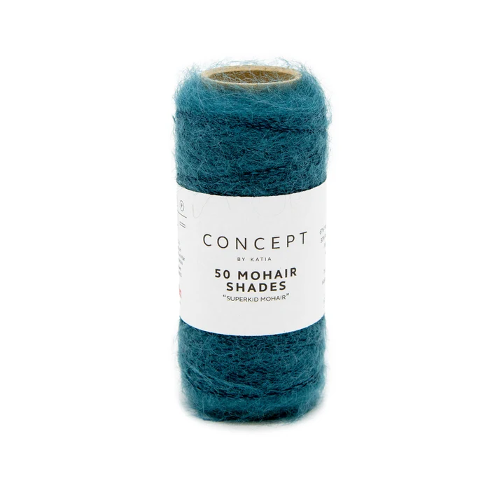 Katia 50 Mohair Shades 29 Verde blu