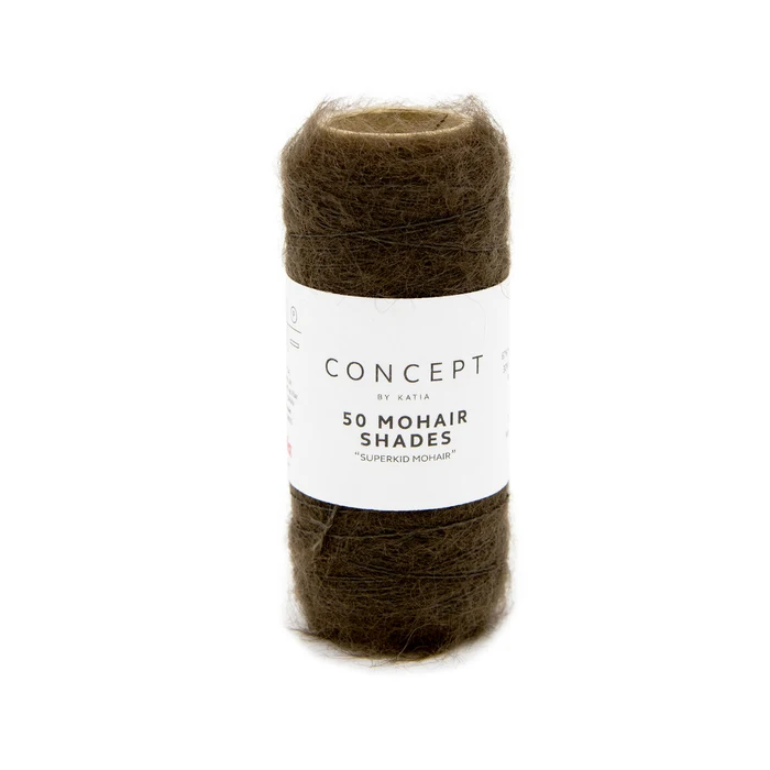Katia 50 Mohair Shades 19 Khaki (più grigio dell'immagine)
