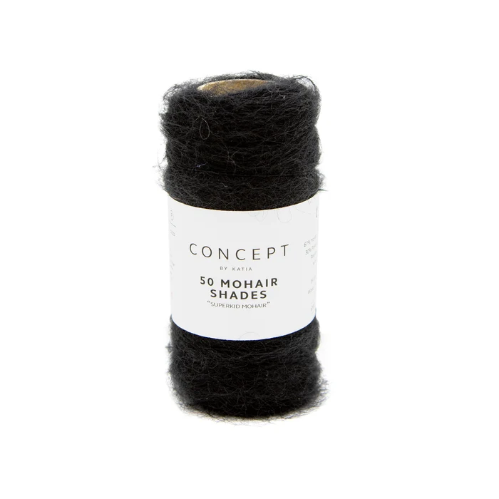 Katia 50 Mohair Shades 10 Nero