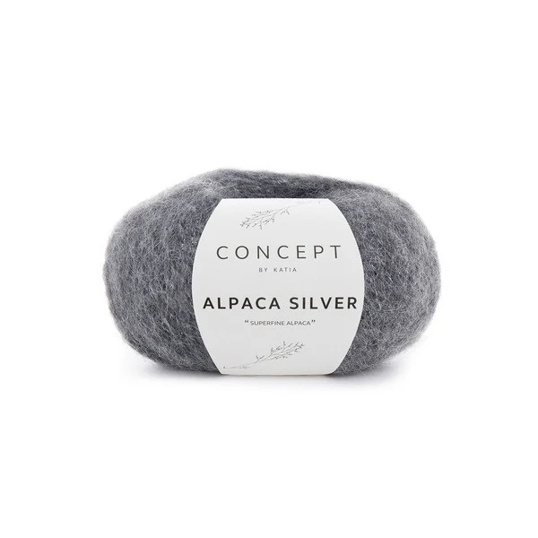 Katia Alpaca Silver 256 Grigio scuro-argento