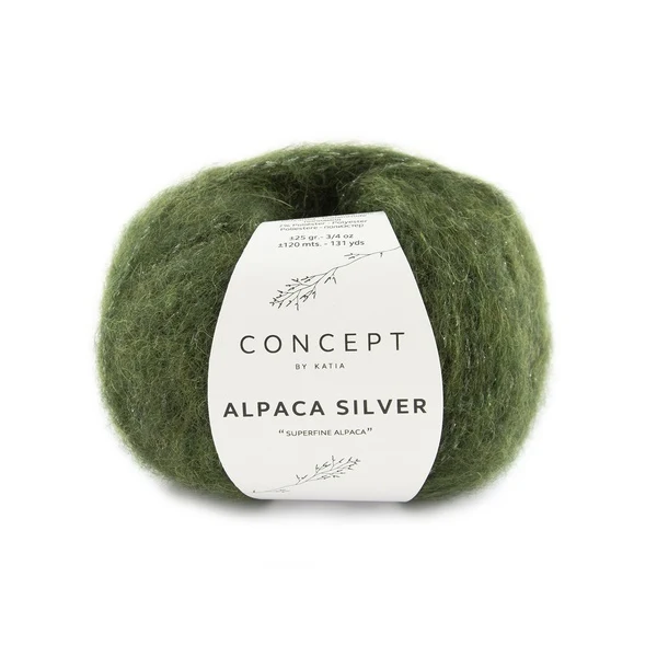 Katia Alpaca Silver 272 Verde scuro-argento