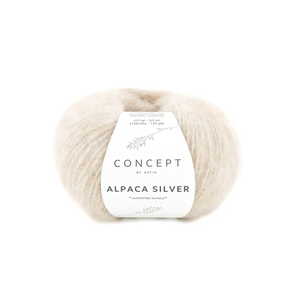 Katia Alpaca Silver 268 Beige molto chiaro-argento