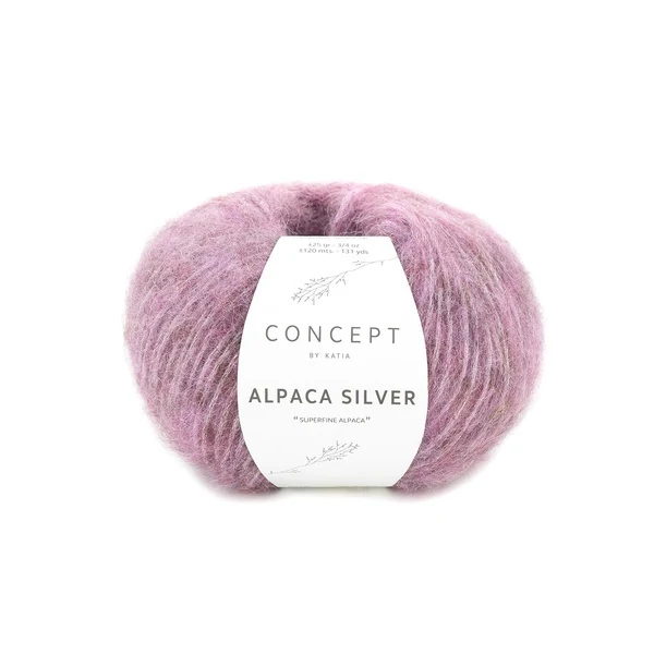 Katia Alpaca Silver 267 Rosa scuro-argento