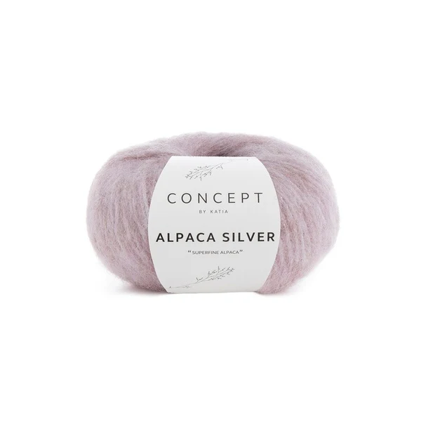 Katia Alpaca Silver 252 Rosa chiaro-argento