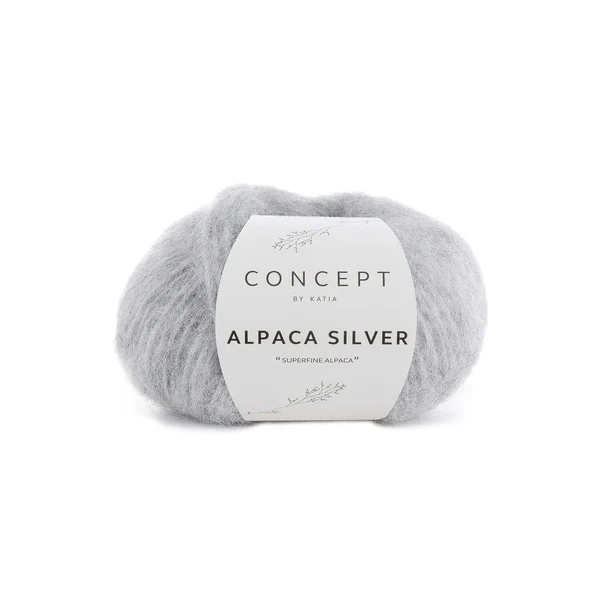 Katia Alpaca Silver 255 Grigio chiaro-argento