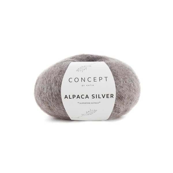 Katia Alpaca Silver 257 Marrone-argento